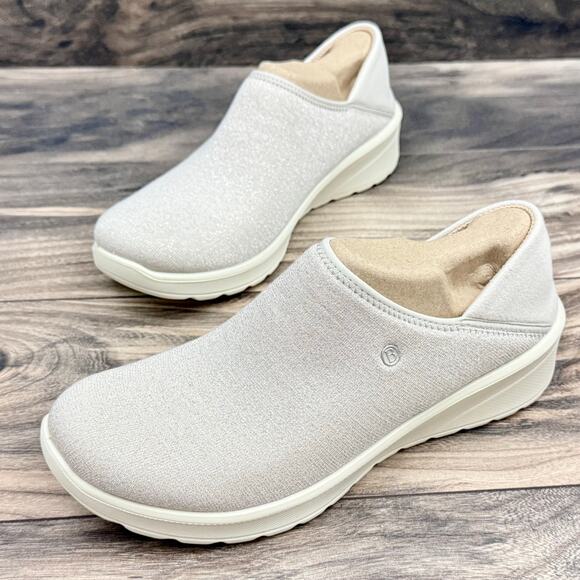 NIB Bzees Getaway 9M Beige Slip On Comfort Mule Sneakers - Picture 5 of 11